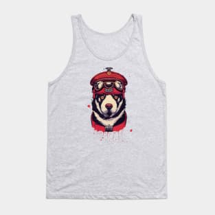 Red baron husky dog Tank Top